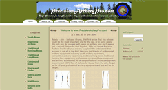 Desktop Screenshot of precisionarcherypro.com